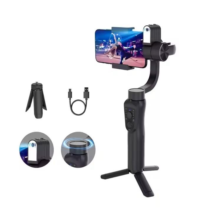 Professional AI Face Tracking Smartphone Gimbal Stabilizer Handheld 360 Degrees Smart Selfie Anti-Shake 3 Axis Gimbal for Video S5Bpro