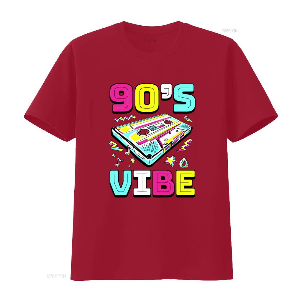 90 s Vibe Retro T Shirt Colorful Cassette Design for Perfect Music Lovers vintage Washed Stylish fashion streetwear Comfortable