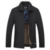 Autumn and Winter Men's Jacket Fleece Thickened Fashion Lapel Dad Jacket Men's Cold and Warm Men's Jacket