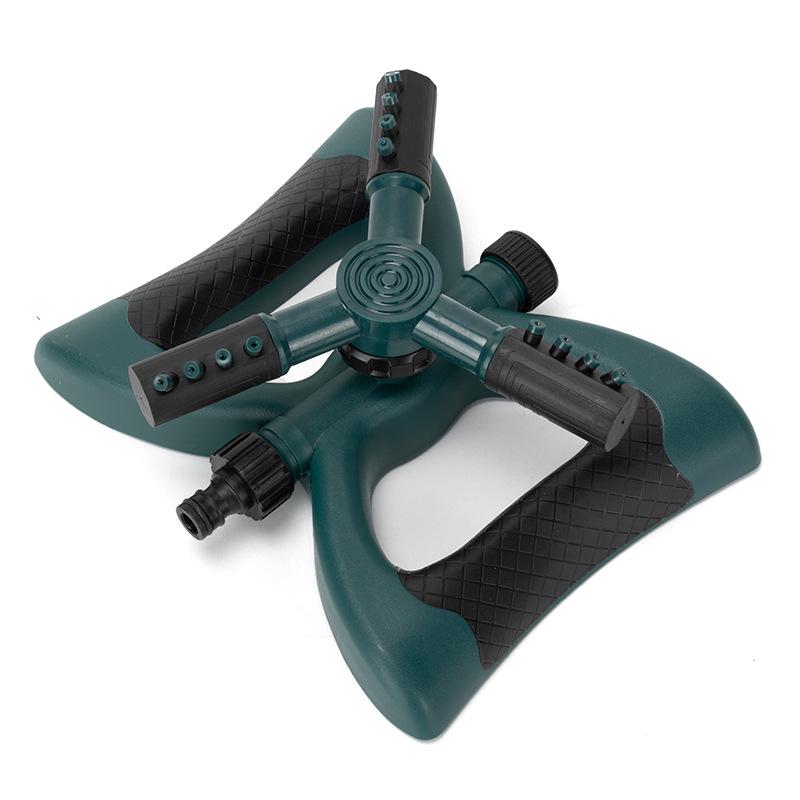 360° Rotating Three-Way Garden Sprinkler Head for Lawn Irrigation