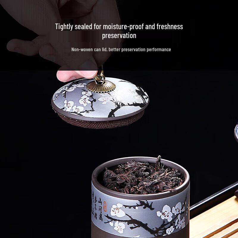 Traditional Ceramic Tea Caddy