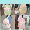 Cute And Stylish Girls' Nylon Star Backpack For School 20-35l Capacity Waterproof Fits 14-inch Laptop