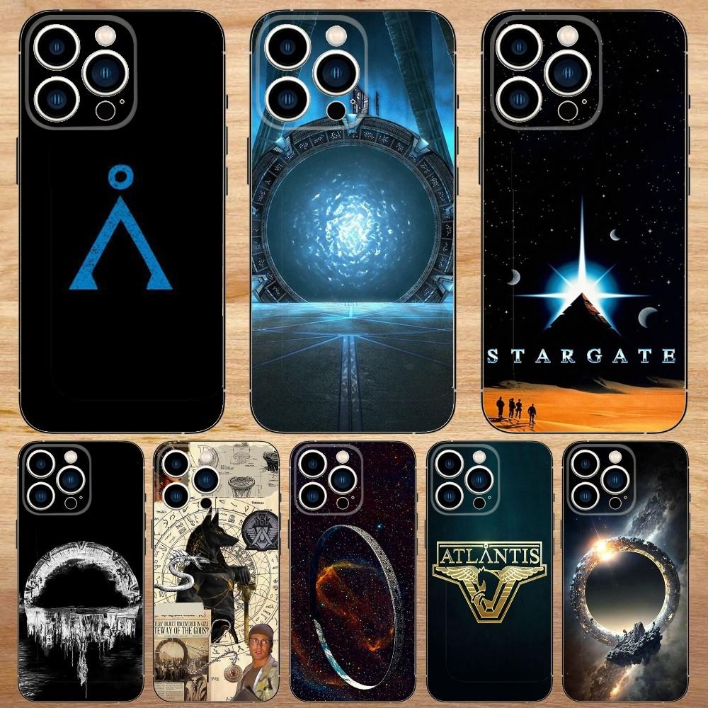 Stargate Atlantis Phone Case For iPhone15,14,13,12,11,Pro,Max,Plus,Mini,X,XS,XR,8,7,6,S,Plus,SE Soft Black Case