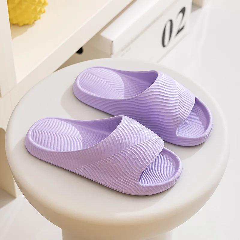 Fashion Shoes for Women Summer Fashion Concise Couple Home Shoes Non-slip Slides Soft Men Slippers Indoor  Women Sandals Women Shoes