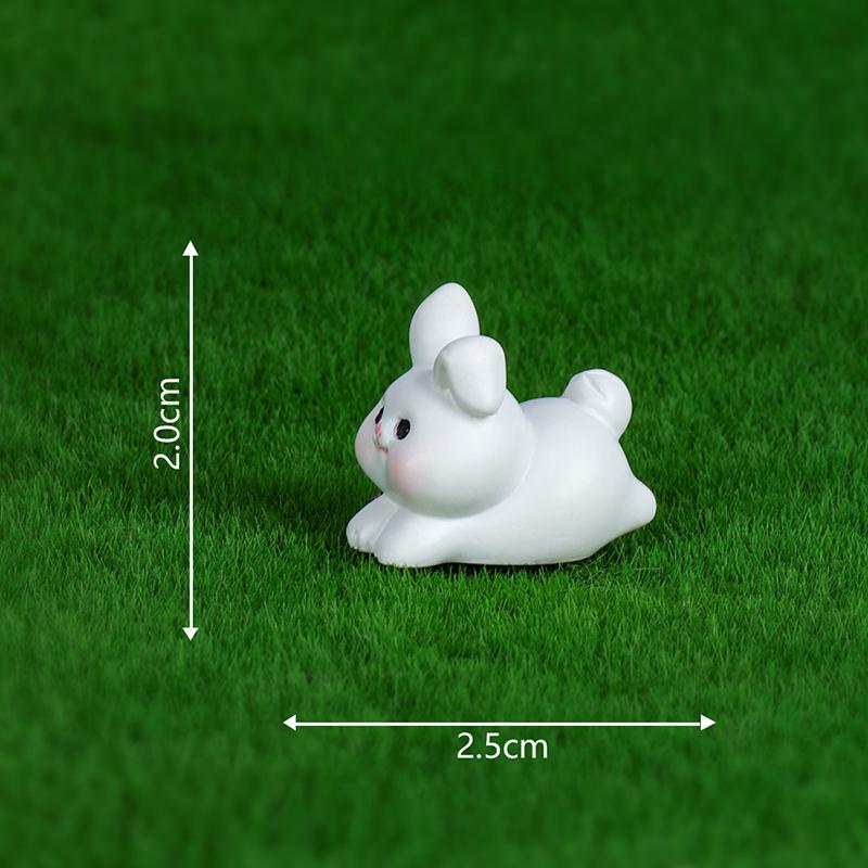 Cute Cartoon Fox And Rabbit Micro Landscape Succulent Decoration Resin Handicraft Desktop Diy Small Ornaments Home Crafts