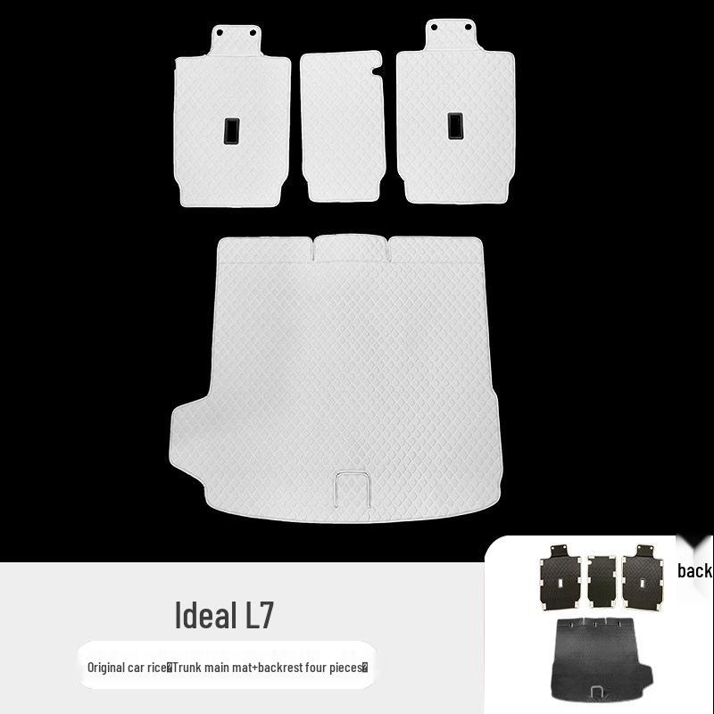 Ideal L7 Bagaj Paspası: Araba İçi için Tam Çevre Arka Bagaj Paspası, Orijinal Araba Rengine Uygun