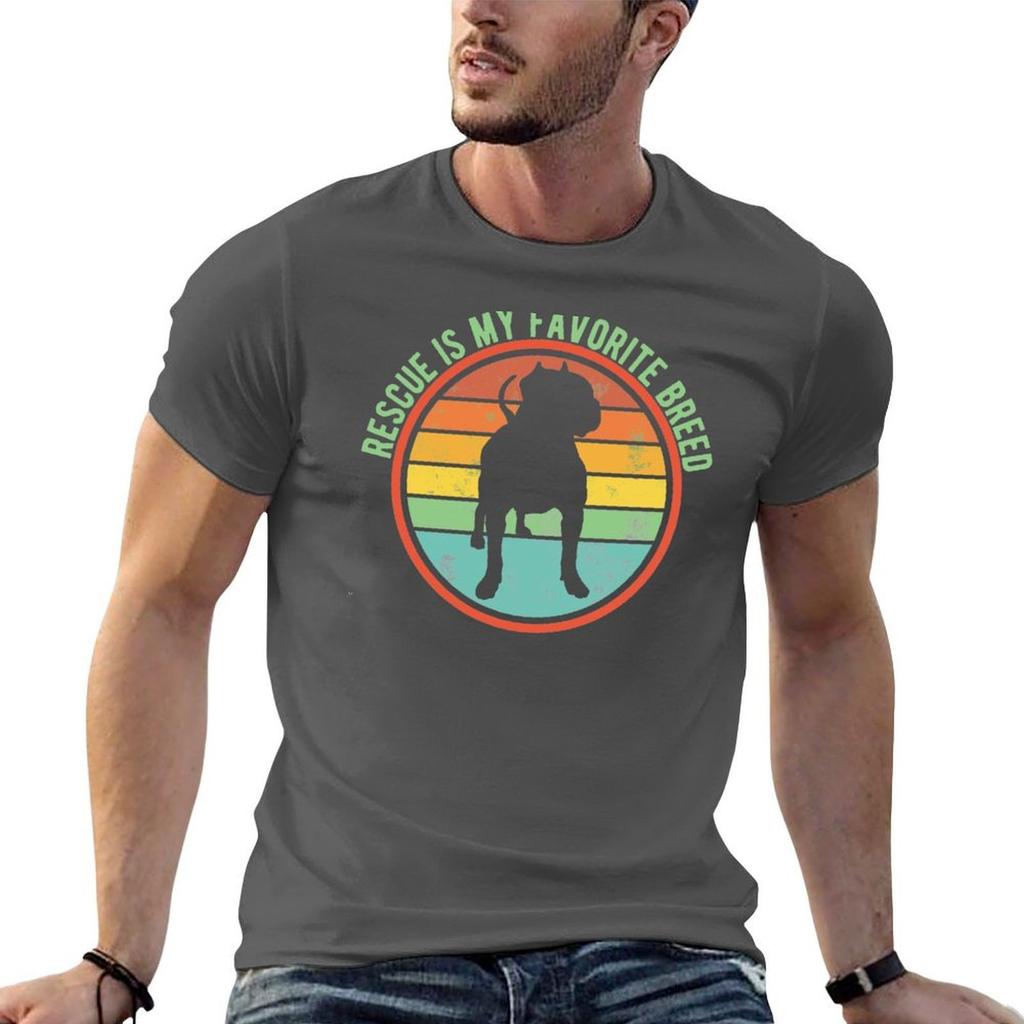 Rescue Is My Favorite Breed TShirt Funny Meme TShirts New Gifts And TShirts Unisexs Cotton T Shirts