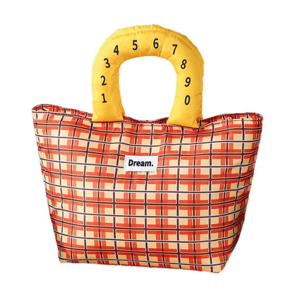 Leakproof Insulated Lunch Bag Insulated Large Capacity Lunch Box Good-looking Thickened Cooler Lunch Bag School Work Picnic оранжевый
