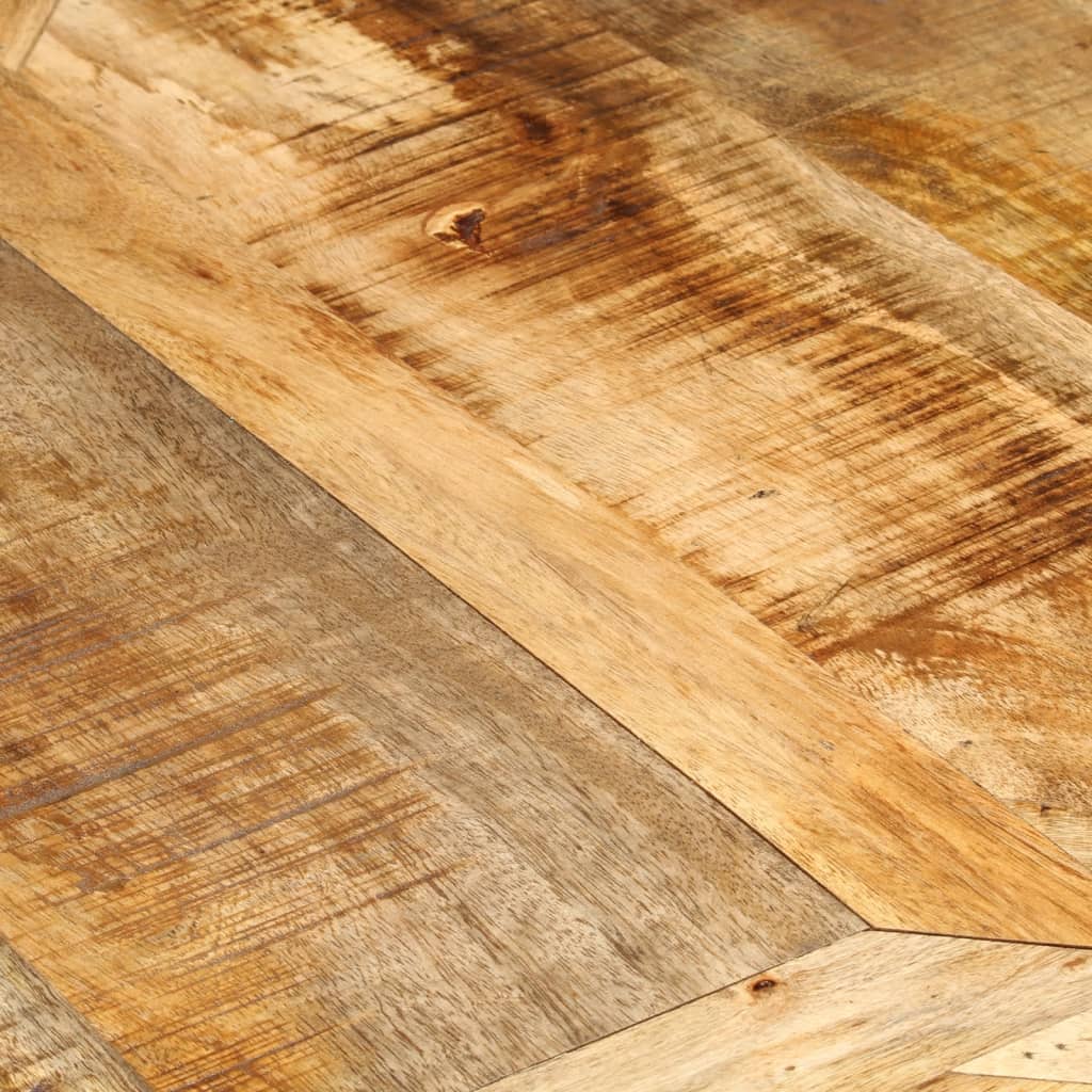 Vidaxl Dining Table, Ø150X76 Cm, Raw Mango Wood