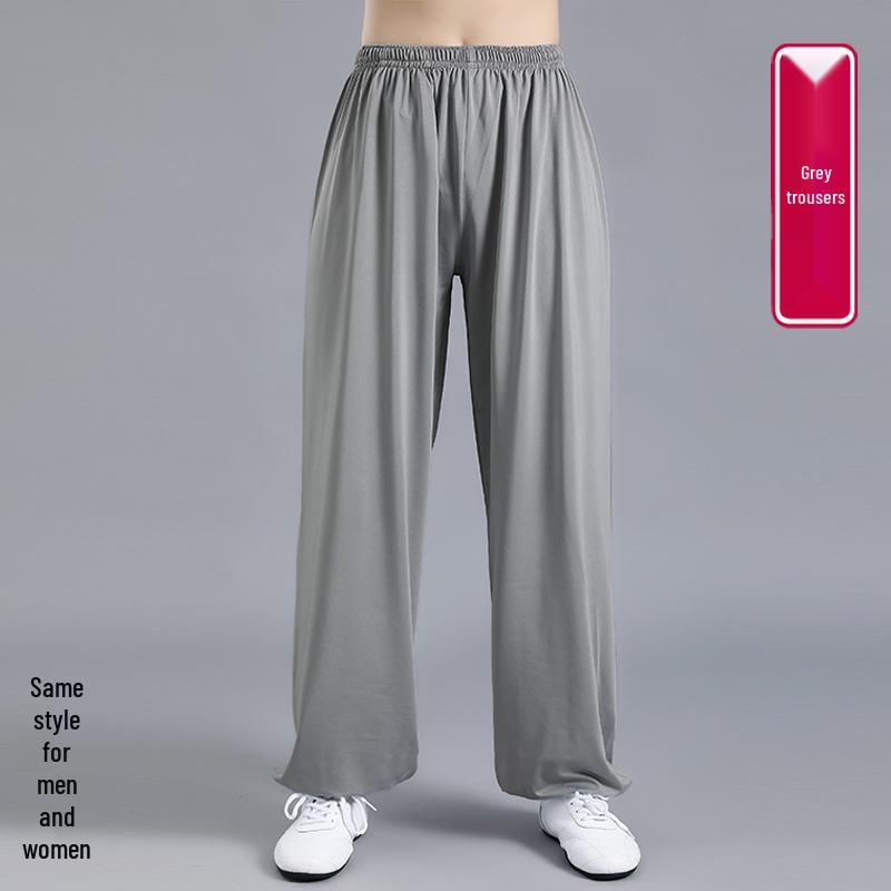 Summer Milk Silk Tai Chi Short Sleeve Top for Men and Women - Perfect for Practice, Performance, and Morning Exercise