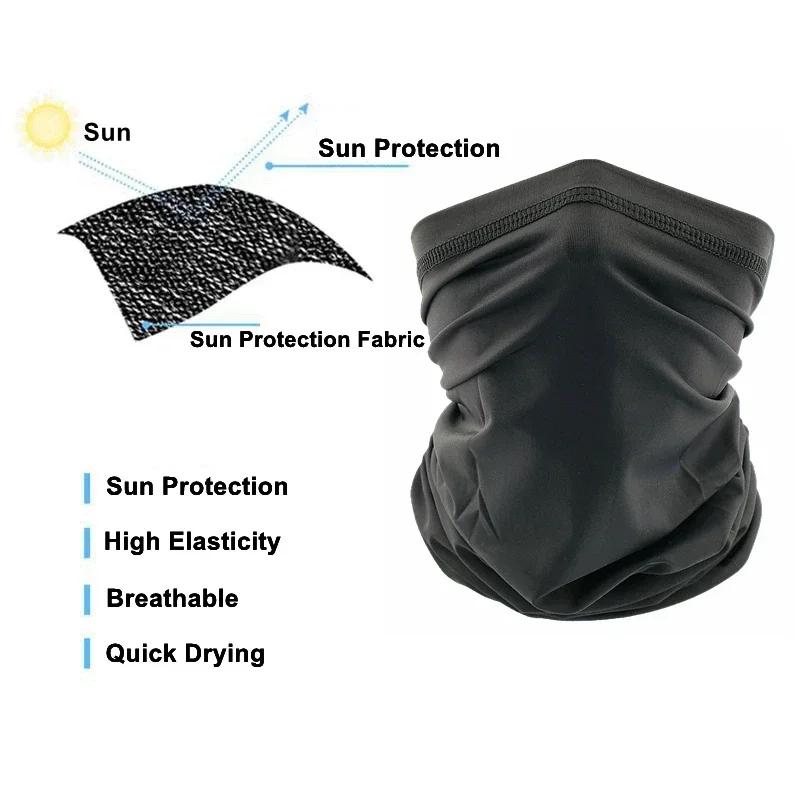 Halbgesichts-Bandana Schal Radfahren Angeln Wandern Sport Weich Glatt Elastisch Atmungsaktiv Schlauch Nackenschutz Herren Halstuch