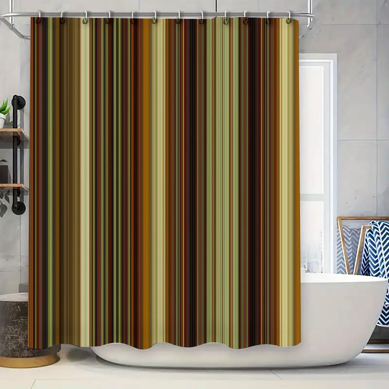 

Delightful Blue Wave Shower Curtain Modern Stylish Bath Decor For Your Home Bathroom Or Guest Room. (127 Characters) W60H190(CM)-1 Pcs