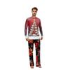 Christmas Print Family Outfit Long Sleeve Top + Pants Set Family Outfit