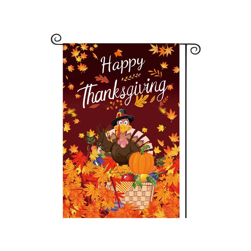 Thanksgiving Pumpkin Harvest Garden Flag for Outdoor Autumn Decor