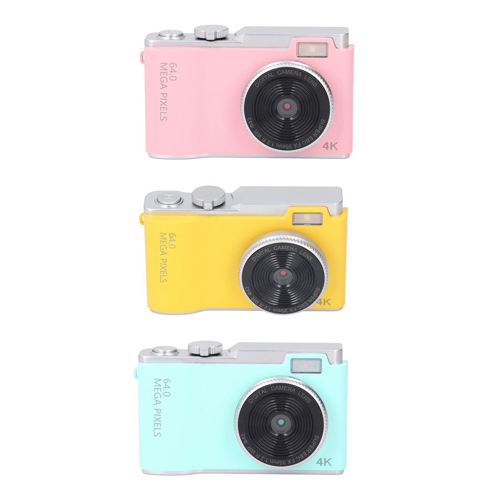 48MP 1080P Digital Camera 16X Digital Zoom 2.4inch HD Display Front and Rear Dual Lens Type C Chargi