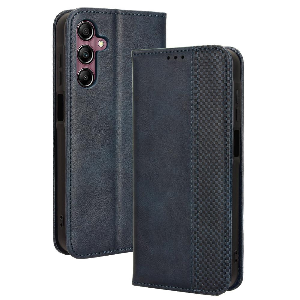 For Samsung Galaxy A15 5G Leather Case Retro Phone Cover with Wallet Stand