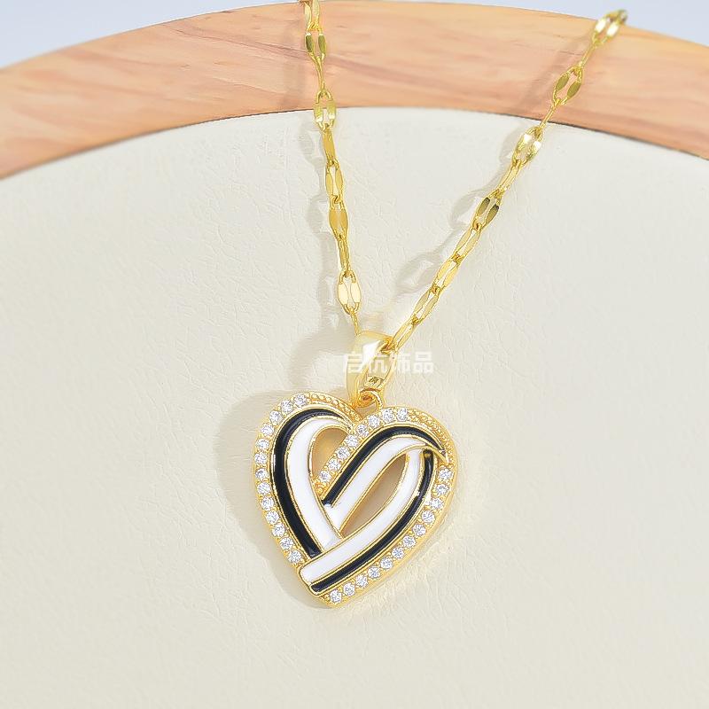 

Ожерелье Love, женское, легкое, роскошное, дизайн, простой, темпераментный тренд, микро-инкрустированная цепочка на ключицу, ювелирное украшение