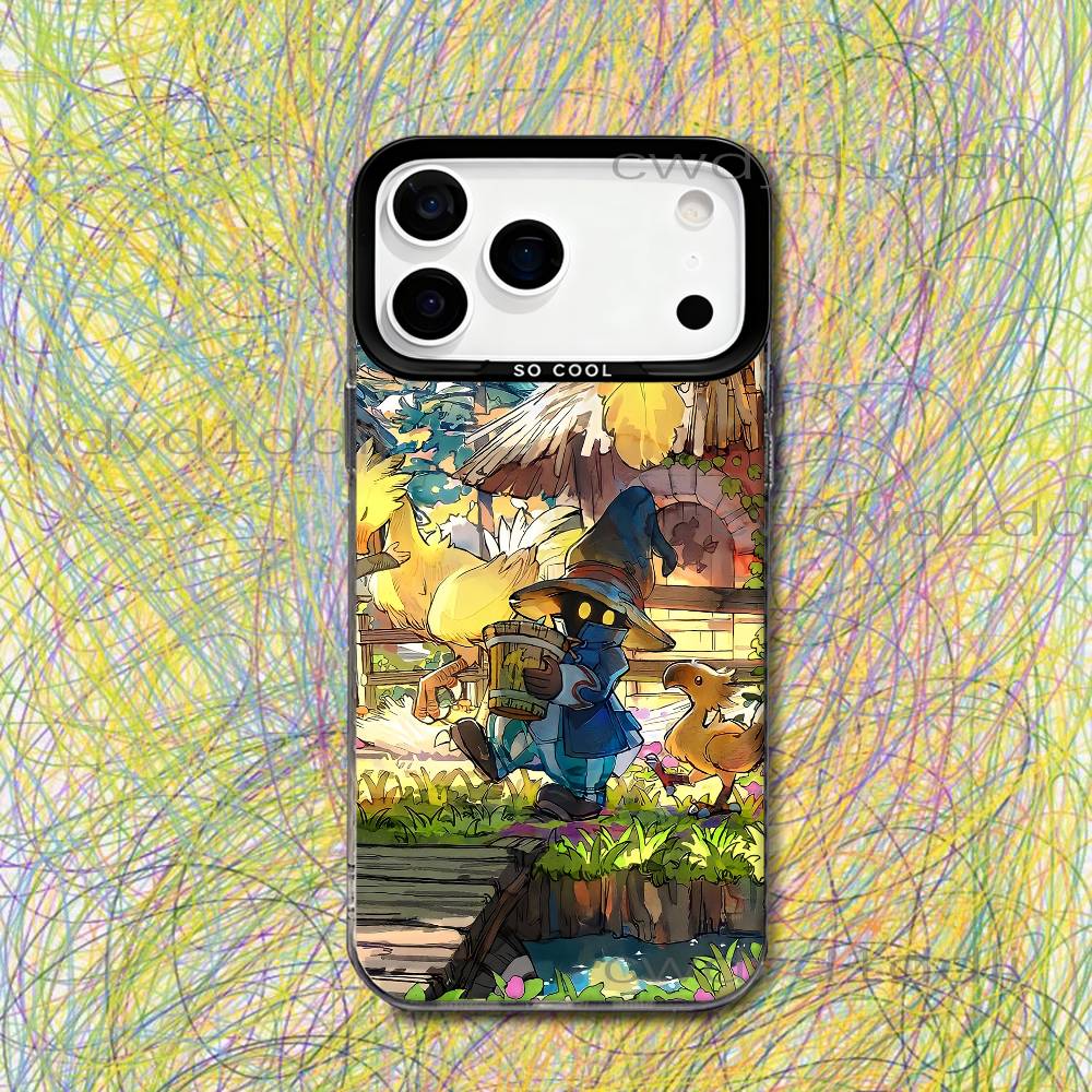 

Vivi F-Final Fantasy VI Phone Case For iPhone 17,16,15,14,13,12,11,X,8,7,Pro,Max,Plus,SE4,Air,Mini IMD Gray Hard Matte iPhone16e