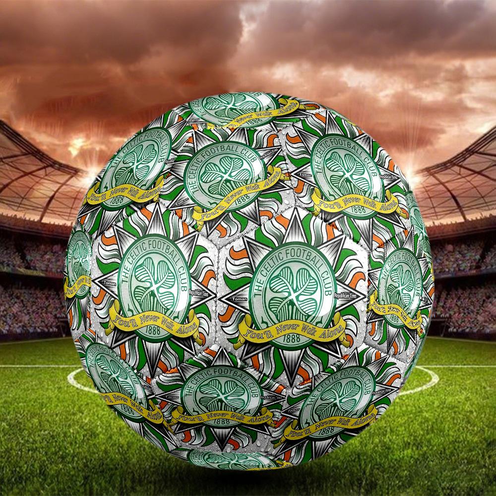 Celtic FC  clubIndoor Soccer Ball Colorful All Ages Machine Stitched PVC Competition Ready Durable High-Bounce