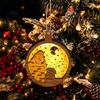 Magnetic Fridge Magnets for Christmas 3D Wooden Light Up Ornament, Layered House Tree Snowman Reusable Festive Decorations Nativity Scene Hanging