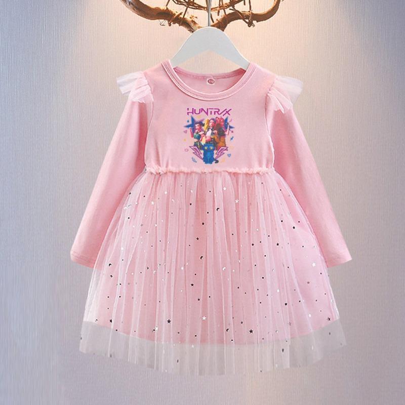 New children's clothing girls' dress spring and autumn children's tutu skirt HUNTR/X princess dress witch hunter skirt