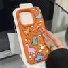 Cute Cartoon Graffiti Dinosaur Lichee Pattern Phone Case For iPhone 17 16 15 14 13 12 11 Pro Plus Max 17 Air XS X XR Soft Cover