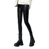 Lamb Wool Leather Pants Women's Outer Wear Fleece Thickened Leggings High Waist Thin Small Feet Large Size Leather Thermal Pants