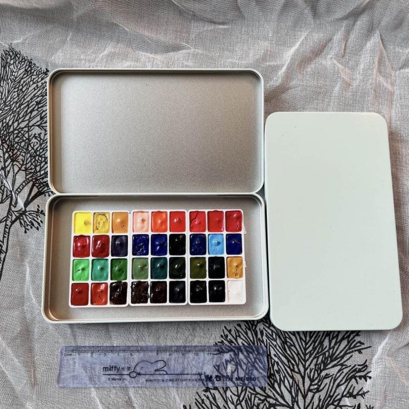 Portable Watercolor Paint Set for Art & Nail Art - Free Shipping