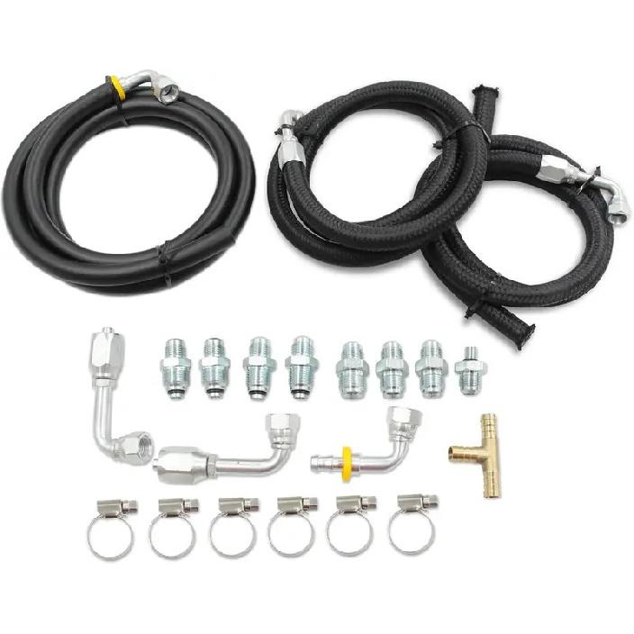 Universal Hydraulic Brake Hose Kit with Fittings for Power Booster Systems
