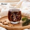 Feiertags Trinkgläser Weihnachten Cocktails Glas, Santa Schneemann Rentier Baum Design Becher, 300ml Bleifrei Bleifrei Natron-Kalk-Glas Trinkgeschirr
