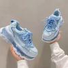 Fashion Women Sneakers Spring New Lace-up Sports Casual Shoes Lace Up Platform Running Shoes Woman Comfort Thick Bottom Vulcanized Shoes