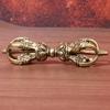 Vintage Brass Tibetan Tantric Vajra Pestle Amulet Ornament Decoration