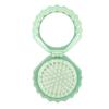 2-In-1 Mini Air Cushion Brush with Makeup Mirror Portable Shell Shape Travel Hair Comb Women Girls Folding Round Mirror Scalp