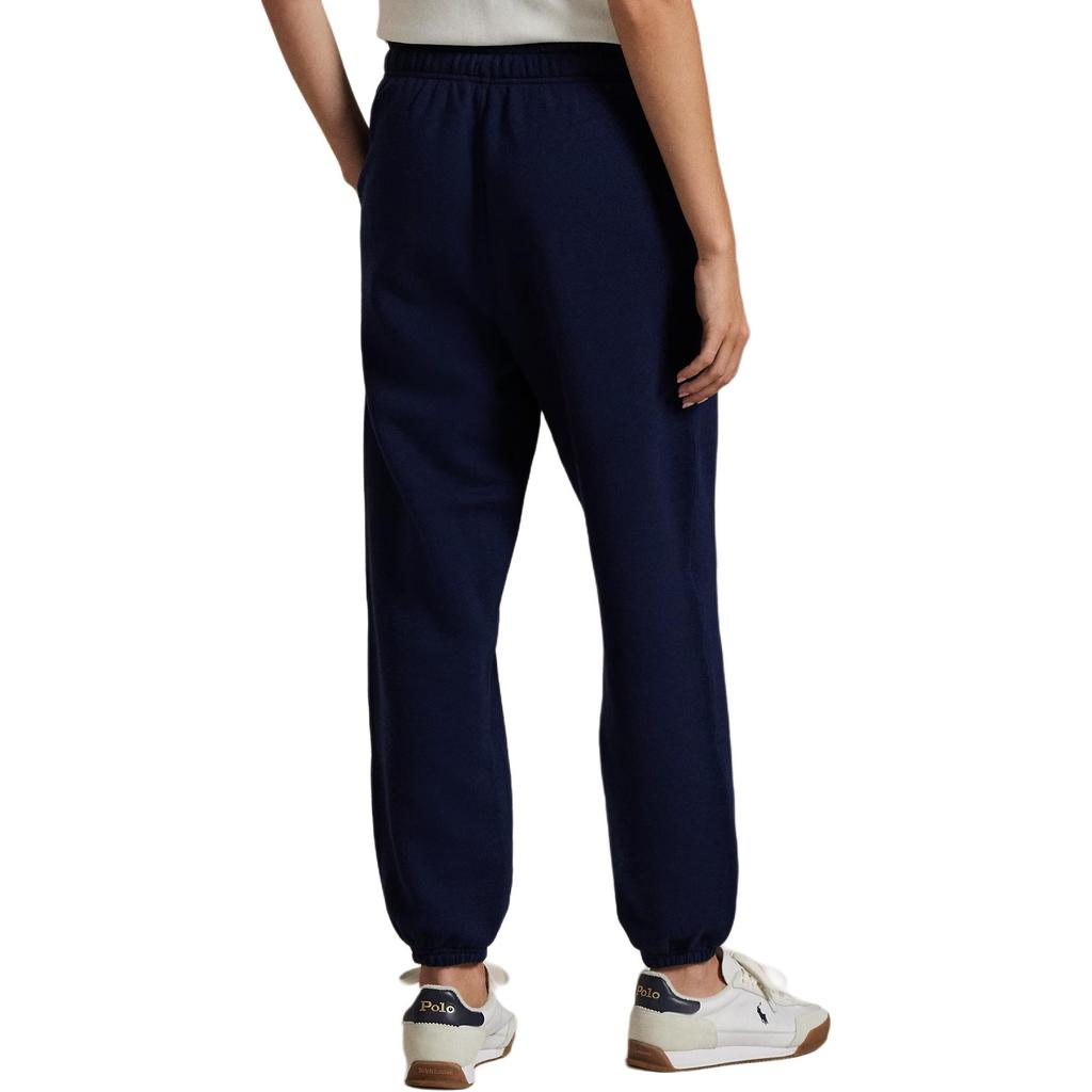 Polo Ralph Lauren Embroidered Pony Mid-Rise Drawstring Tapered Long Pocket Fleece Knit Sweatpants Women bottoms 211971700-002
