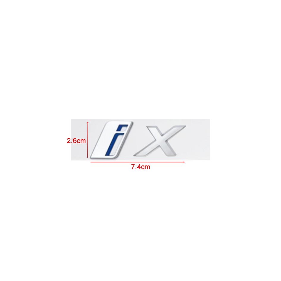 Car Stickers ABS 3D Letters Rear Trunk Emblem Logo for BMW iX i3 i4 i7 iX3 iX4 iX7 Matte Silver Accessories tv2