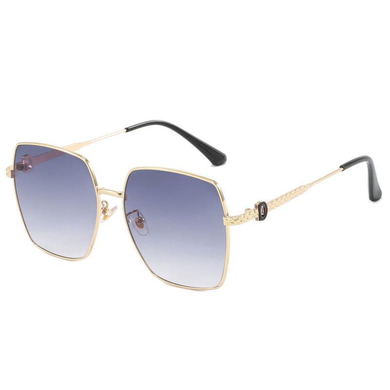 Ochelari de Soare Pătrați Metal Cadru Mare Ochelari de Soare Femei Personalitate Val Conducere Protecție UV