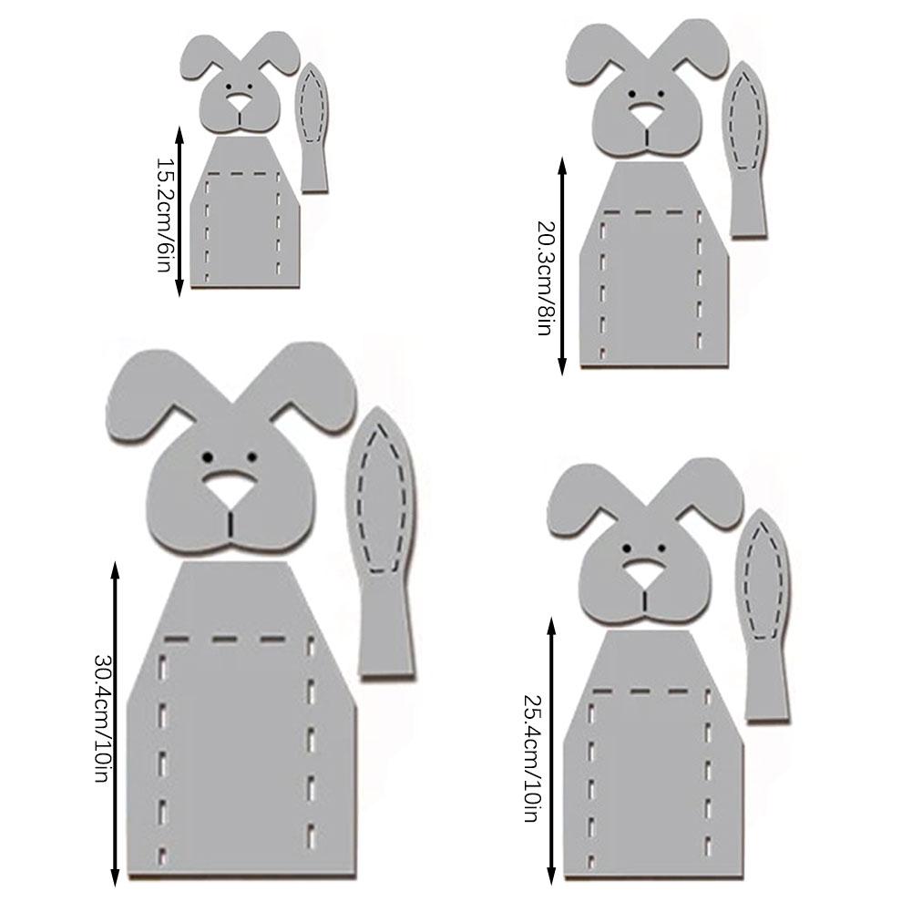 Easter Bunny Basket Template Practical Sewing Stencil For Easter Party Decor
