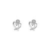 Simple Heart-shaped Line Ear Clip, Cute and Fresh Temperament for Female Students, with No Ear Holes or Small Earrings