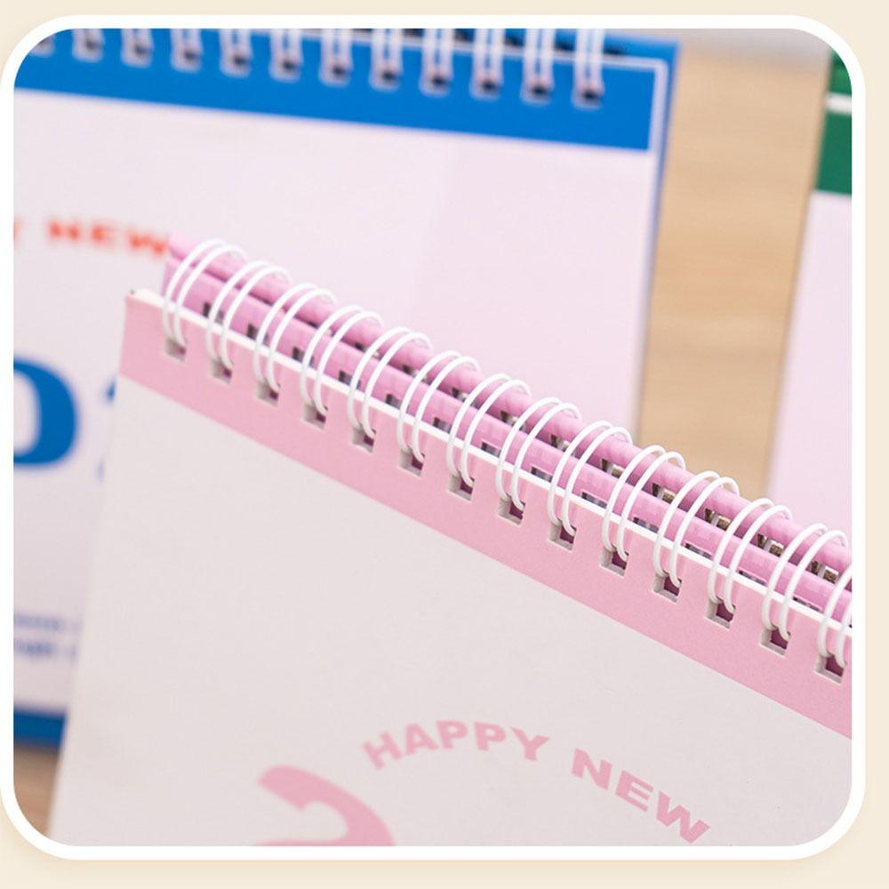 Standing Flip Desktop Calendar Daily Monthly Table Planner  Time Manegement