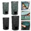 Garden Waste Bags Portable Garden Compost Bins With Lid Handle Reusable Waste Disposal Bags For Plant Leaves Collection