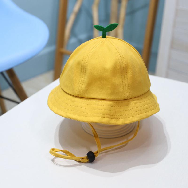 

Children s thin hat, baby fisherman hat, cute yellow hat for boys and girls, popular online sun hat for spring and autumn Average Size жёлтый