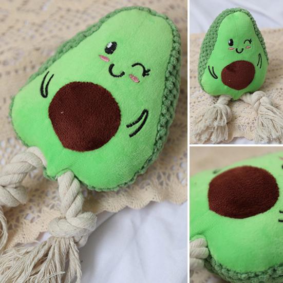 Giocattolo da Masticare per Cani Resistente al Morso Dispositivo Sonoro Integrato Corda di Cotone Morbido Alleviare la Noia