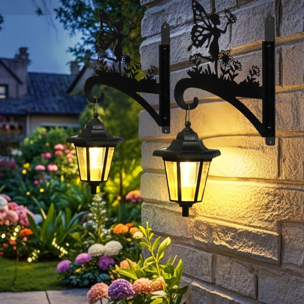 Wrought Iron Animal Shape Hanging Bracket Wall Mount Hanging Holder Patio Garden