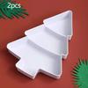 1pc/2pcs-Christmas Tree Fruit Bowl Home Snack Plate Plastic Candy Dish Melon Seeds Dried Fruit Box Lazy Snack Box