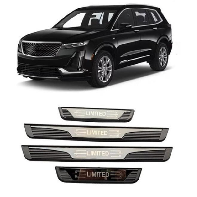 Accessories For 2025 Cadillac XT6 Door Plate Sill Protector Scuff Guard Cover