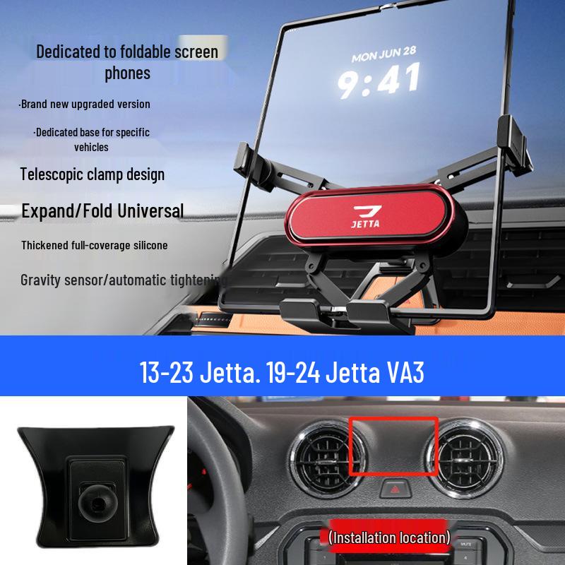 Jetta VA3/VS5/VS7 Car Navigation Foldable Screen Phone Mount for Air Vent.