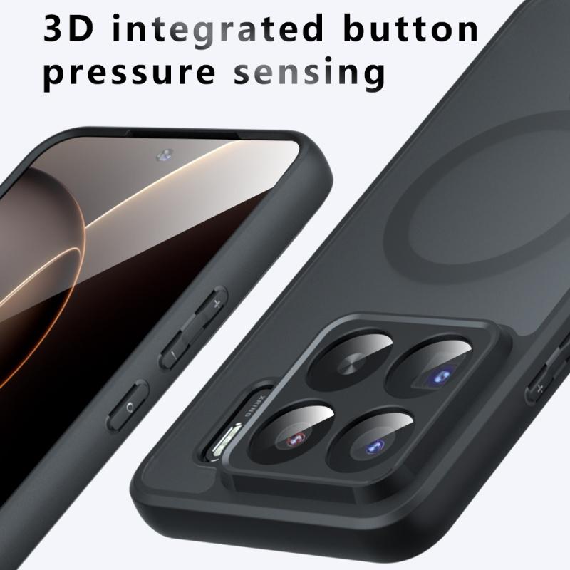 For Xiaomi 15 15S 14 14T Pro Case Matte Magsafe Drop-proof Built-in Airbag Corner Non-yellowing Material Soft Cover