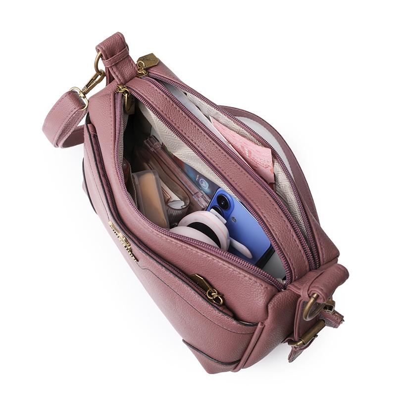 Jednobarevná taška přes rameno Dámská crossbody taška Taška pro středněvěkou matku