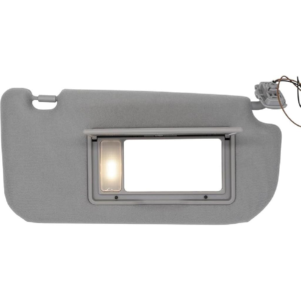 NHILES Driver Left Side Sun Visor Replacement Fits for KIA Sportage 2005-2010 Sunshade Without Light 85202-1F090LX Color Gray