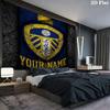 Tapiz de Pared con Nombre Personalizado del Leeds United Colgante Estético de Pared Manta de Tela Impresa Tapices Decorativos para Dormitorio Sala de Estar Decoración del Hogar